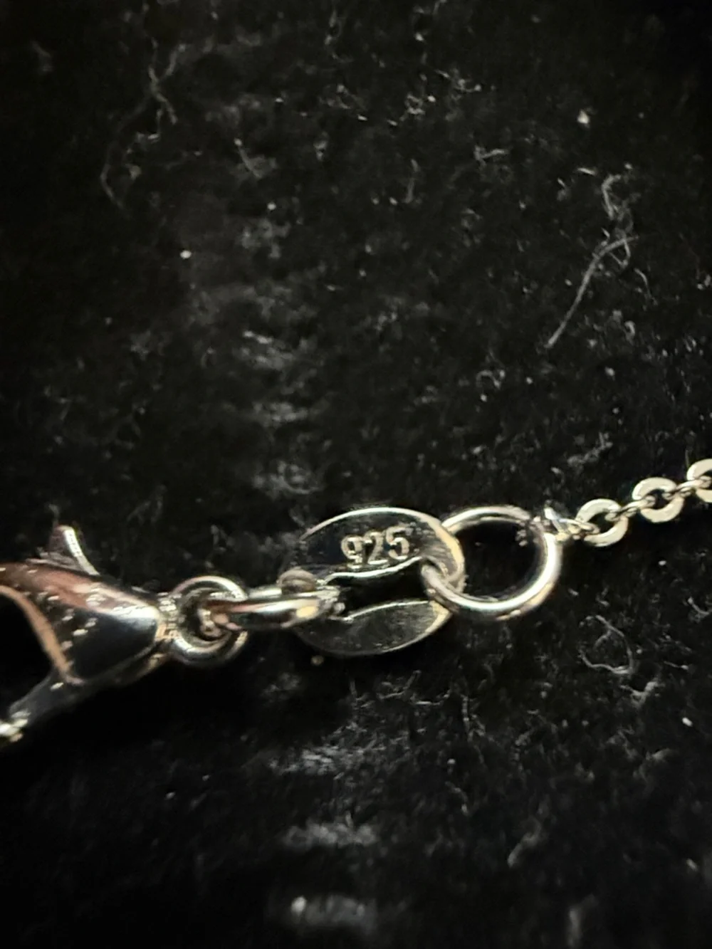 925 Silver Star and Pearl Pendant Necklace - White Pearl - Picture 3 of 7